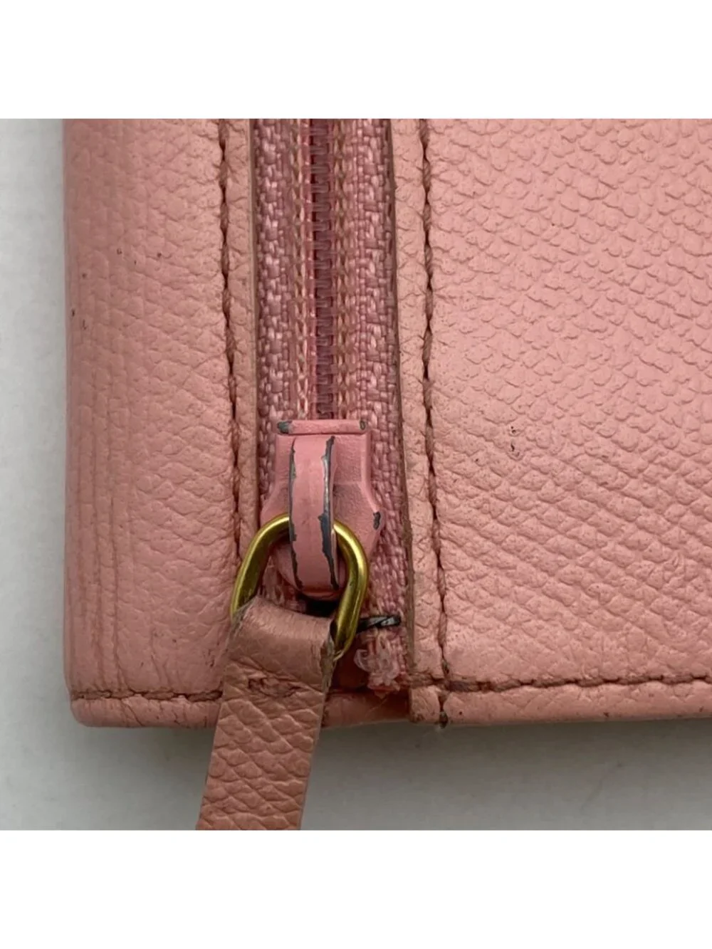 Chanel Card Case Fixed Era Fragment Key Ring Coco Button Pink